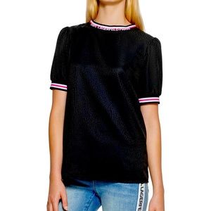 New Karl Lagerfeld Paris Jacquard Blouse sz Small